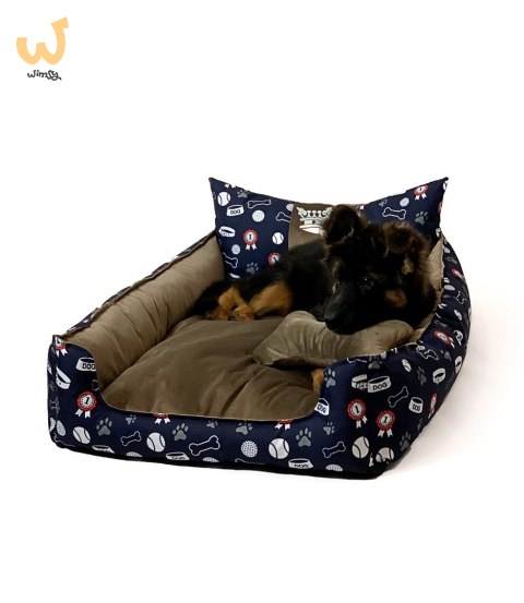 GO GIFT Korona Legowisko dla psa i kota XL - brązowy - 100x80x18 cm GO GIFT Korona Legowisko dla psa i kota XL - brązowy - 100x80x18 cm