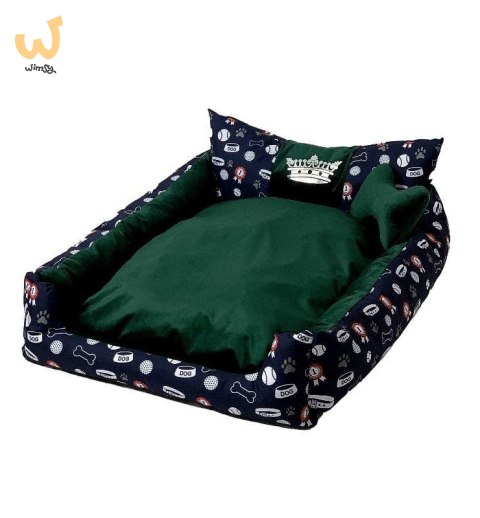 GO GIFT Korona Legowisko dla psa i kota L - zielony - 90x75x16 cm GO GIFT Korona Legowisko dla psa i kota L - zielony - 90x75x16 cm