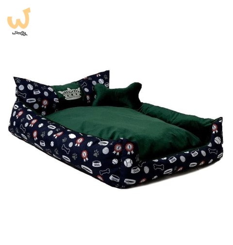 GO GIFT Korona Legowisko dla psa i kota L - zielony - 90x75x16 cm GO GIFT Korona Legowisko dla psa i kota L - zielony - 90x75x16 cm