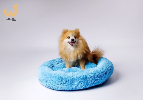 GO GIFT Shaggy niebieski L - legowisko dla zwierząt - 66 x 66 x 10 cm GO GIFT Shaggy niebieski L - legowisko dla zwierząt - 66 x 66 x 10 cm