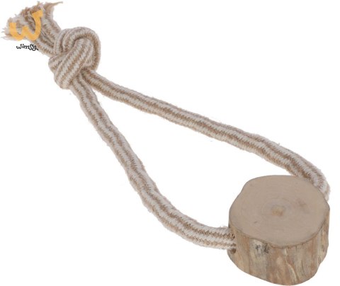 KERBL Szarpak dla psa, pętla, juta/bawełna, drewno kawowe, 20 cm KERBL Szarpak dla psa, pętla, juta/bawełna, drewno kawowe, 20 cm
