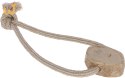KERBL Szarpak dla psa, pętla, juta/bawełna, drewno kawowe, 35 cm