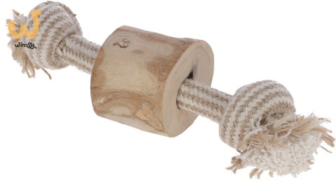KERBL Szarpak dla psa, prosty, juta/bawełna, drewno kawowe, 20 cm KERBL Szarpak dla psa, prosty, juta/bawełna, drewno kawowe, 20 cm