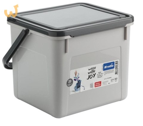 ROTHO Pojemnik na detergenty 3kg 4.5L coolgrey/antracyt ROTHO Pojemnik na detergenty 3kg 4.5L coolgrey/antracyt