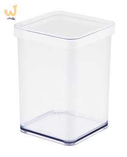 Rotho Pojemnik na przysmaki kwadratowy 1.0L LOFT transparentny/biały
