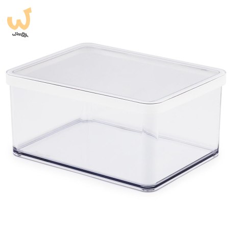 Rotho Pojemnik na przysmaki szeroki 2.25L LOFT transparentny/biały Rotho Pojemnik na przysmaki szeroki 2.25L LOFT transparentny/biały