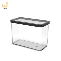 Rotho Pojemnik na przysmaki wysoki 2.1L LOFT transparentny/czarny