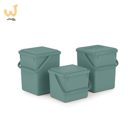 Rotho Wiaderko 4,5L BIO mistletoe green Rotho Wiaderko 4,5L BIO mistletoe green