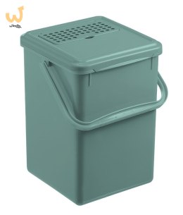 Rotho Wiaderko kompost 9L z filtrem węglowym BIO mistletoe green