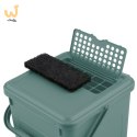 Rotho Wiaderko kompost 9L z filtrem węglowym BIO mistletoe green