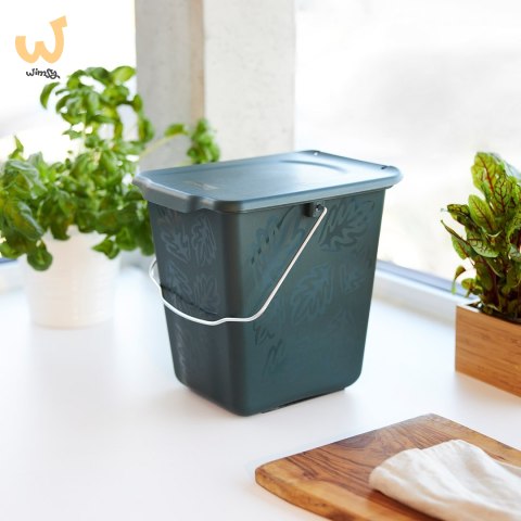 Rotho Wiadro kompostownik 7L GREENLINE ciemnozielony Rotho Wiadro kompostownik 7L GREENLINE ciemnozielony