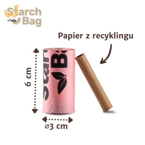 STARCH BAG - bioworki na odchody - 1 x 15 szt. STARCH BAG - bioworki na odchody - 1 x 15 szt.
