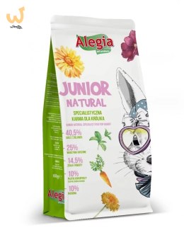ALEGIA Junior Natural karma Królik 650g