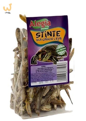 ALEGIA stinte suszone dla ryb i gadów 60g ALEGIA stinte suszone dla ryb i gadów 60g