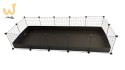 C&C Klatka modułowa 5x2 świnka królik jeż czarna, 180 x 75 x 37 cm
