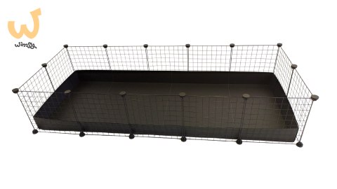 C&C Klatka modułowa 5x2 świnka królik jeż czarna, 180 x 75 x 37 cm C&C Klatka modułowa 5x2 świnka królik jeż czarna, 180 x 75 x 37 cm