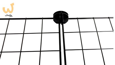 C&C Piętrowa klatka modułowa dla świnki morskiej, królika, jeża 145x75 cm - czarna C&C Piętrowa klatka modułowa dla świnki morskiej, królika, jeża 145x75 cm - czarna