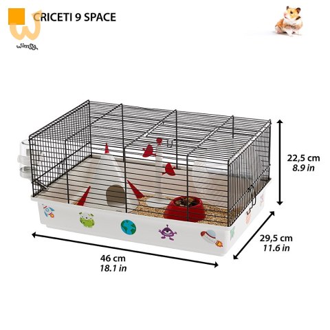 CRICETI 9 'KOSMOS' - klatka dla chomików CRICETI 9 'KOSMOS' - klatka dla chomików