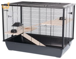 INTER-ZOO Hugo + Wood czarny 780x480x580