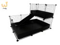 Klatka modułowa C&C 3x2 + Loft 2x1+ Rampa czarna