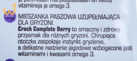 VERSELE LAGA Crock Complete Berry - przysmak dla królików i gryzoni 50g VERSELE LAGA Crock Complete Berry - przysmak dla królików i gryzoni 50g
