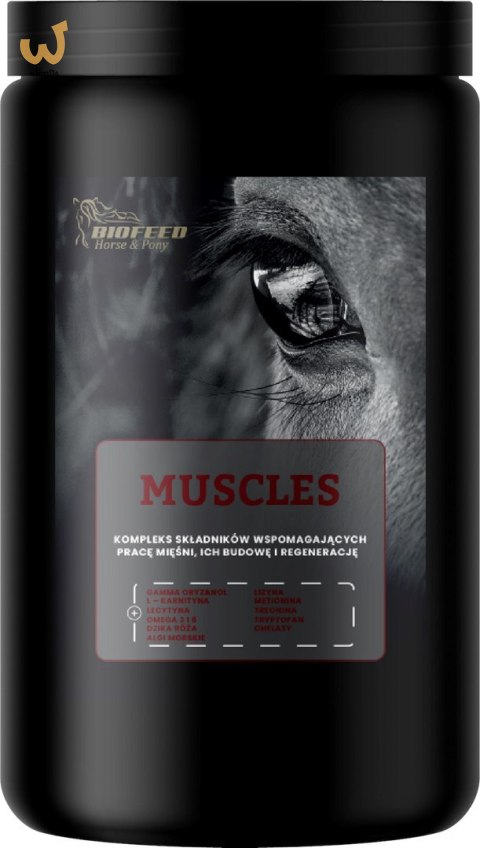 BIOFEED Horse&Pony Muscles - wsparcie mięśni 1kg BIOFEED Horse&Pony Muscles - wsparcie mięśni 1kg