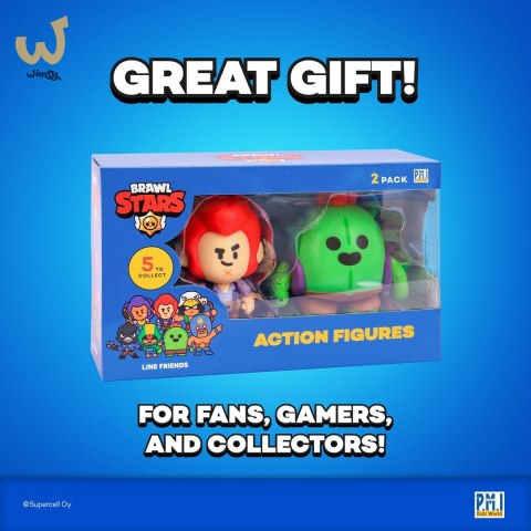 BRAWL STARS S1 ACTION FIGURES 11cm - 2 PACK VER.A BRAWL STARS S1 ACTION FIGURES 11cm - 2 PACK VER.A