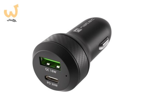 NATEC ŁADOWARKA SAMOCHODOWA CONEY 1X USB 1X USB-C PD 3.0 48W QC3.0 NUC-1980 NATEC ŁADOWARKA SAMOCHODOWA CONEY 1X USB 1X USB-C PD 3.0 48W QC3.0 NUC-1980
