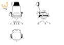 Ergonomiczny fotel biurowy SPECTRUM czarny