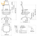 Ergonomiczny fotel biurowy SPECTRUM czarny