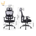 Ergonomiczny fotel biurowy T6 czarny