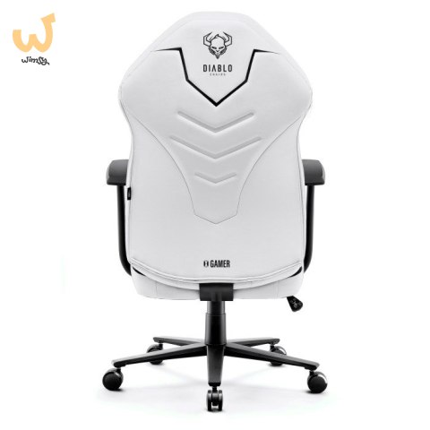Fotel gamingowy DIABLO X-GAMER fotel czarno-biały Fotel gamingowy DIABLO X-GAMER fotel czarno-biały