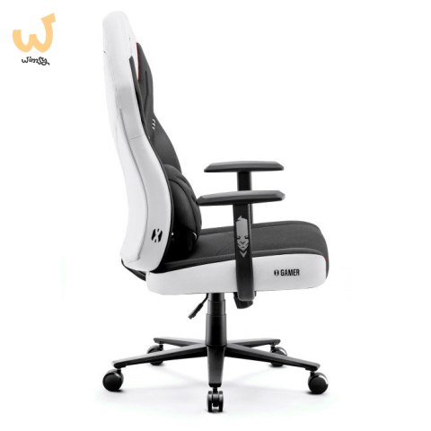 Fotel gamingowy DIABLO X-GAMER fotel czarno-biały Fotel gamingowy DIABLO X-GAMER fotel czarno-biały