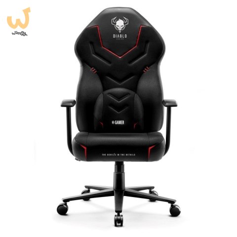 Fotel gamingowy DIABLO X-GAMER fotel czarno-czarny
