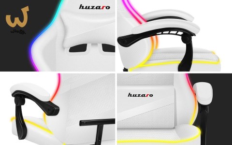 Fotel gamingowy Huzaro Force 4.4 RGB White Fotel gamingowy Huzaro Force 4.4 RGB White