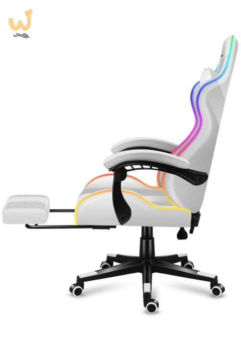Fotel gamingowy Huzaro Force 4.7 RGB White Fotel gamingowy Huzaro Force 4.7 RGB White