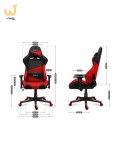 Fotel gamingowy Huzaro Force 6.2 Red Mesh