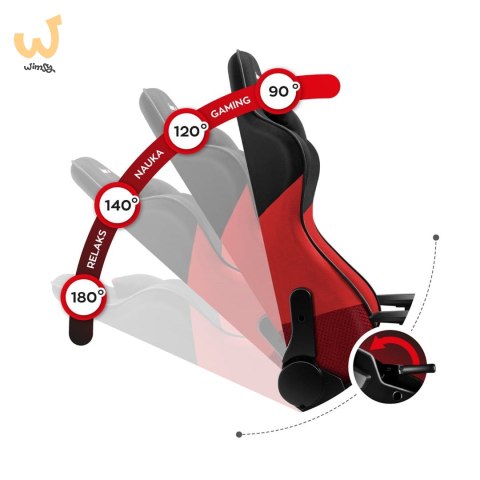 Fotel gamingowy Huzaro Force 6.2 Red Mesh Fotel gamingowy Huzaro Force 6.2 Red Mesh
