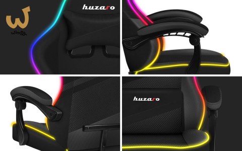 Fotel gamingowy Huzaro Force 4.4 RGB Black Fotel gamingowy Huzaro Force 4.4 RGB Black