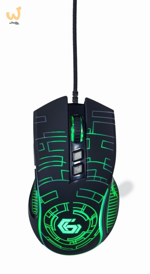 GEMBIRD GAMINGOWA MYSZ Z PODŚWIETLENIEM RGB USB, CZARNA GEMBIRD GAMINGOWA MYSZ Z PODŚWIETLENIEM RGB USB, CZARNA