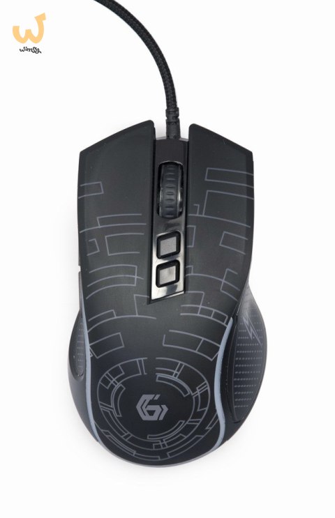 GEMBIRD GAMINGOWA MYSZ Z PODŚWIETLENIEM RGB USB, CZARNA GEMBIRD GAMINGOWA MYSZ Z PODŚWIETLENIEM RGB USB, CZARNA