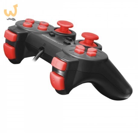 Gamepad Esperanza EGG106R (PC, PS2, PS3; kolor czarny, kolor czerwony) Gamepad Esperanza EGG106R (PC, PS2, PS3; kolor czarny, kolor czerwony)