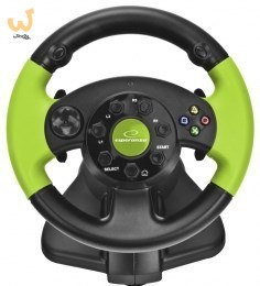 Kierownica Esperanza EG104 (PC, Xbox 360; kolor czarno-zielony) Kierownica Esperanza EG104 (PC, Xbox 360; kolor czarno-zielony)