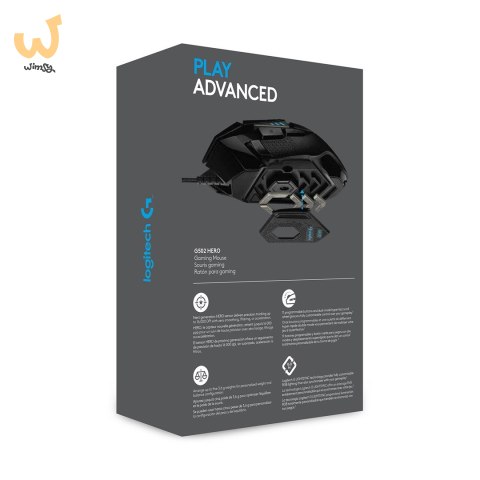 Mysz Logitech G502 Gaming HERO EU 910-005471 (optyczna; 16000 DPI; kolor czarny) Mysz Logitech G502 Gaming HERO EU 910-005471 (optyczna; 16000 DPI; kolor czarny)