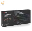SAVIO KLAWIATURA MECHANICZNA RGB OUTEMU RED TEMPEST X2