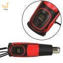 KAFUWELL Opalarka elektryczna z regulacja tempratury 0-600 st. C przepływ powietrza 300-500 l/min + 4 wymienne końcówki 1850W