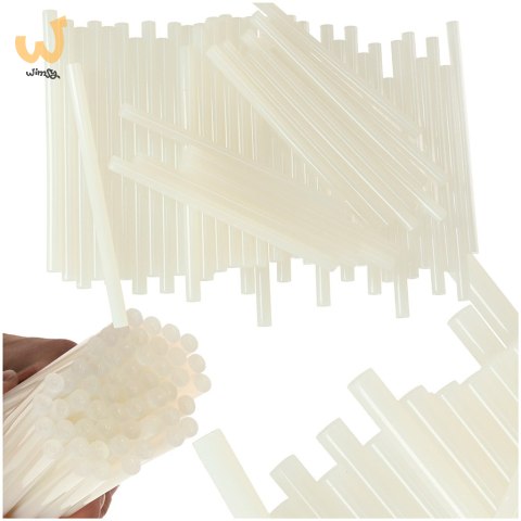 Klej na gorąco wkłady do pistoletu bezbarwny 11mm x 200mm 1kg Klej na gorąco wkłady do pistoletu bezbarwny 11mm x 200mm 1kg
