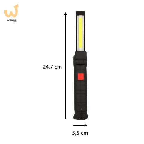 Lampa warsztatowa latarka USB 5 trybów magnes hak akumulator 1200 mAh 200 lm KAFUWELL Lampa warsztatowa latarka USB 5 trybów magnes hak akumulator 1200 mAh 200 lm KAFUWELL