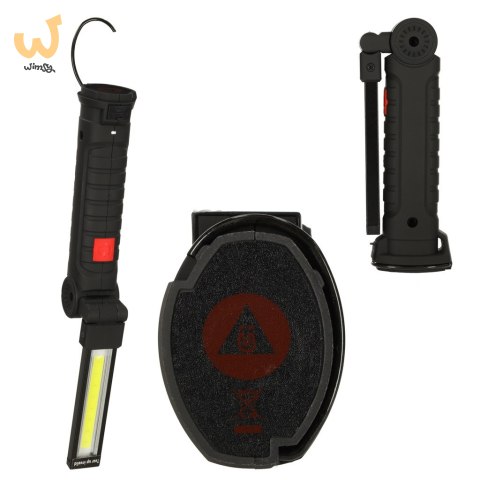 Lampa warsztatowa latarka USB 5 trybów magnes hak akumulator 1200 mAh 200 lm KAFUWELL Lampa warsztatowa latarka USB 5 trybów magnes hak akumulator 1200 mAh 200 lm KAFUWELL