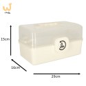 Pojemnik na leki organizer pudełko apteczka 29 x 16 x 15 cm